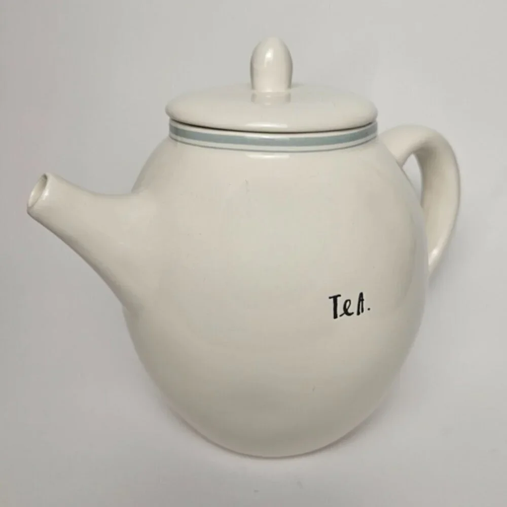 Rae Dunn By Magenta Light Blue Stripe Teapot